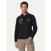 Aeronautica Militare Polo majica 262PO1946UJ00703 Črna Regular Fit
