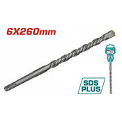 TOTAL SDS plus burgija 6 X 260mm, krstasti vrh