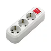 YU MAKEL Podsklop sa 3 uticnice i prekidacem MGP 211, Beli
