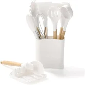 IRIS KT-243-W 13-dijelni silikonski kuhinjski set, bijeli