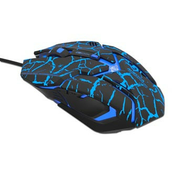 Žična miška USB, E-blue Auroza Gaming, črna, optična, 4000DPI