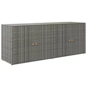 Vidaxl Vrtna omara za shranjevanje 198x55,5x80 cm poli ratan