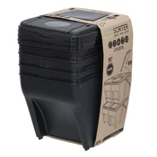 Stožčasti koš za smeti ECOSORTER za sortirane odpadke 4x25l 16396