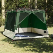 vidaXL Mrežna notranja tenda Zelena 291 x 291 cm