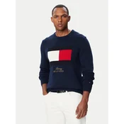 Tommy Hilfiger Pulover MW0MW44816 Mornarsko modra Regular Fit