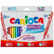 Carioca BIRELLO Fixi z obojestransko konico 24 kosov