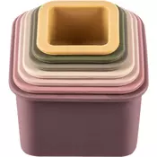 Zopa Silicone Stacking Cups zložljivi lončki Multicolor 6 m+ 7 kos