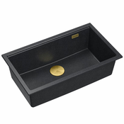 granitni umivalnik Logan 110 Black Metallic