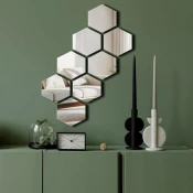 Wallity Ogledalo Ozgl525, 44x60 cm, Srebrne boje