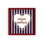 Minijatura - Uživaj u procesu - Uramljena slika 22x22 cm