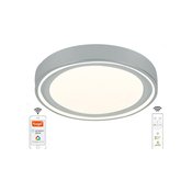 LED prigušiva plafonska lampa LED/48W/230V 2700-6500K Wi-Fi Tuya + daljinski upravljac