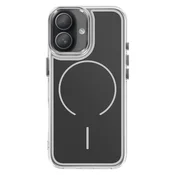 AVIZAR Ovitek MagSafe za iPhone 16 Plus z ojačanimi dvomaterialnimi mehkimi robovi, Črna, (5000190589)