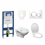 SIKOSSLPRO010 S-Line Pro wc školjka s kompletom Geberit Duofix 111.300.00.5 Sigma20 white-krom