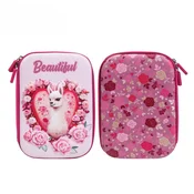 S-Cool Prazna pernica za devojčice SC3018, 22.5x15.5x6cm, Belo-roze