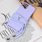 Maska za iPhone 15 6.1 Crossbody ljubicasta