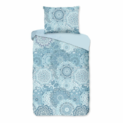 Plava pamucna posteljina za bracni krevet Bonami Selection Mandala, 160 x 200 cm