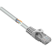 Renkforce Renkforce RF-5043982 RJ45 omrežni kabel\, Patch kabel CAT 5e U/UTP 2.00 m siva z zaščitnim zapornim zatičem 1 kos, (20460098)