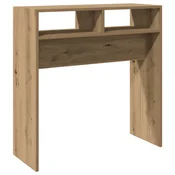 Vidaxl Konzolna mizica artisan hrast 78x30x80 cm inženirski les