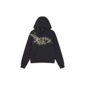 Ed Hardy Majica pegasto siva/črna