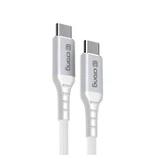 shumee Crong Armor Link - 60W PD 3A USB-C na USB-C kabel 150 cm (bel)