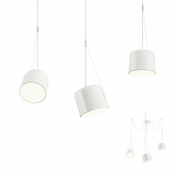 Redo 01-1825 - Luster na sajli DODO 3xE27/15W/230V, pauk, beli