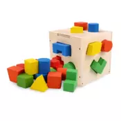 Drvena kocka umetaljka 1116 - univerzalne igracke, edukativne igracke