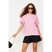 Trendyol Milla Ženska majica TWOSS23TS00040, Roze