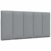 Vidaxl vidaXL Blazina za vzglavje svetlo sive barve 100 cm blago