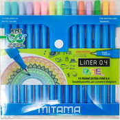 Set fineliner flomastera Mitama - Pastel, 15 boja