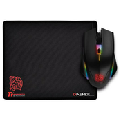 Thermaltake miš USB + podloga Talon Elite RGB