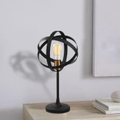 Opviq Stona lampa E27 Socket, Zlatno-Crna