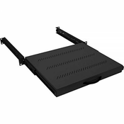 Triton 19-palčna izvlečna polica 450 mm s polnim izvlekom, nosilnost 30 kg črna