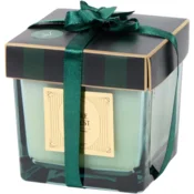 shumee Dišeča sveča 8x8x8cm Rdeča bourbon vanilija