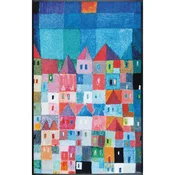 wash+dry PREDPRAŽNIK Colourful Houses 75/120 cm potiskano večbarvno