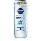 Nivea Men Pure Impact gel za prhanje za obraz, telo in lase 500 ml