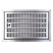 ich-zapfe Lovilna posoda CNS vgradna 440x240 mm z odtokom, (5000216855)