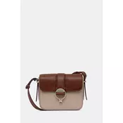 Barbour crossbody torbica ženska usnjena roza