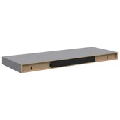 Vidaxl Stenska polica siva 60x23,5x3,8 cm MDF
