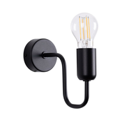 Sollux SL.1445 - Zidna lampa VECTOR 1xE27/15W/230V crna