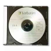 Verbatim CD-R 700MB 52X slim case 43787 u kutiji ( 771DLX/Z )
