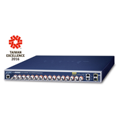 PLANET LRP-1622CS mrežni prekidac Upravljano L2/L4 Gigabit Ethernet (10/100/1000) Podrška za napajanje putem Etherneta (PoE) 1U Plavo