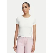 Tommy Jeans Majica Athleisure Metal DW0DW22284 Bela Slim Fit