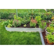 Visoka kovinska greda Pro Garden, pocinkana, 90x120x30 cm