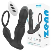 Zenn VIBRACIJSKI ANALNI ČEP Z OBROČKOM ZA PENIS Zenn