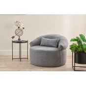 Atelier del Sofa Fotelja Pitta, 100x70x80cm, Siva