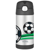 FUNtainer Otroški termos s slamico - nogomet 355 ml