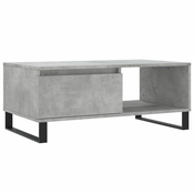 Stolic za kavu boja betona 90x50x36,5 cm konstruirano drvo