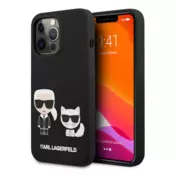 Maska Karl Lagerfeld Silicone Case Karl&Choupette za iPhone 13 Pro 6.1 in crna.