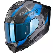 Scorpion EXO-1500 karbonska kaciga za motocikle s zracnim premazom, crno-plava