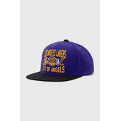 Kapa sa šiltom Mitchell&Ness NBA LOS ANGELES LAKERS boja: ljubicasta, s aplikacijom